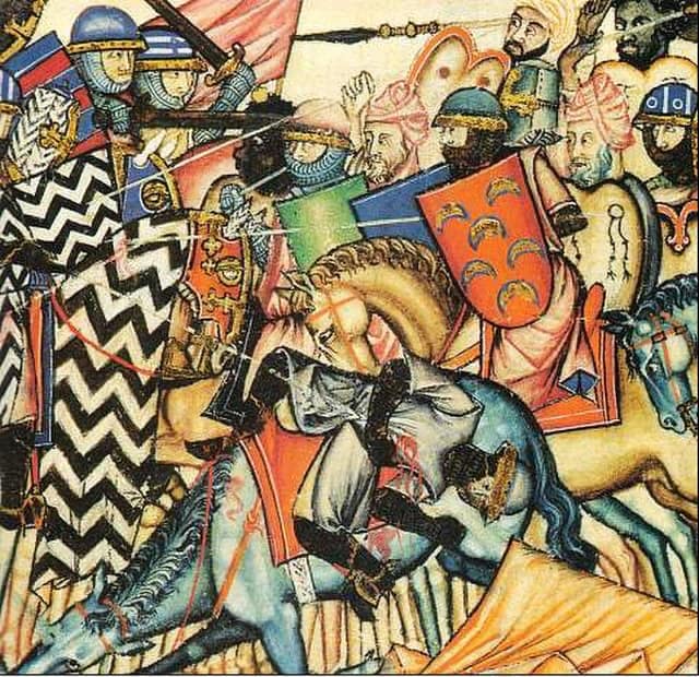 Image d'une bataille de la Reconquista